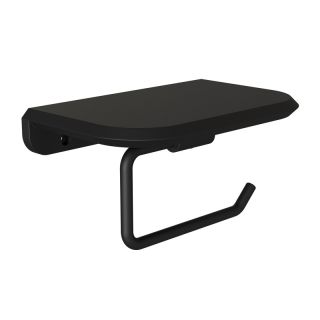 Держатель для туалетной бумаги с полочкой Knotlor PH103BL, черный